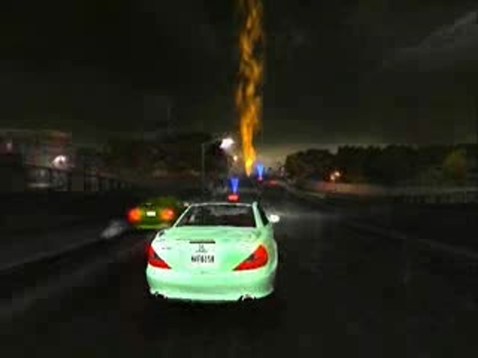 Midnight Club 3 : Dub Edition : Une mercedes enflammée