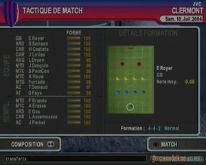 Premier Manager 2004-2005 : Une sieste devant un match