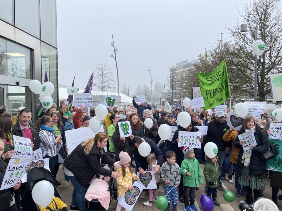North Northants nurseries protest