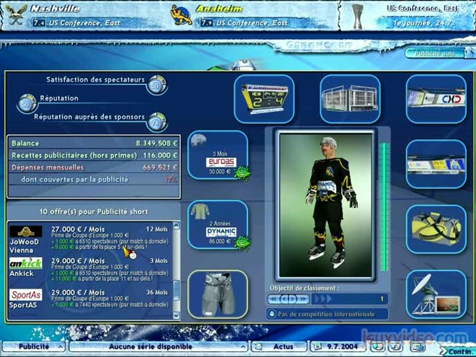 Ice Hockey Club Manager 2005 : Beaucoup plus que du sportif