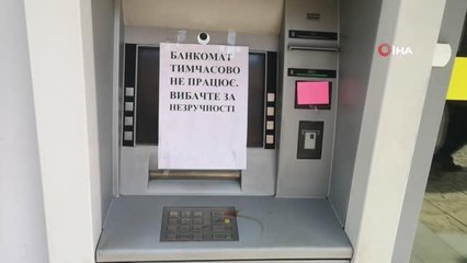 Ukrayna'da ATM'de nakit para bulmak zorlaştı