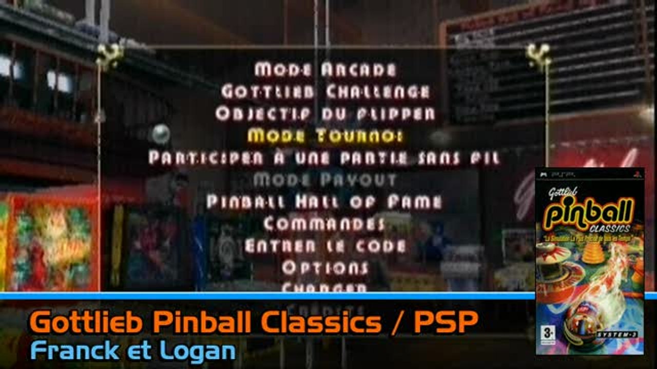 Gottlieb Pinball Classics : Salle de jeux