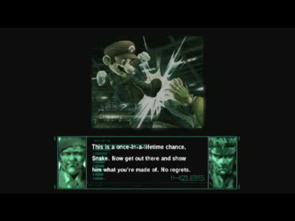 Super Smash Bros. Brawl : Snake VS Mario