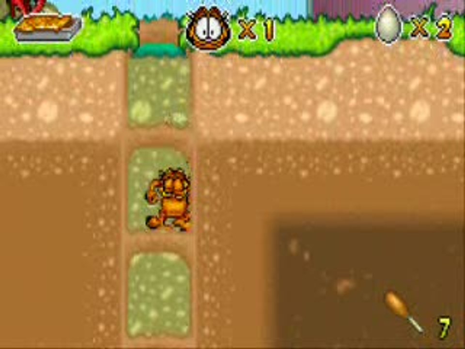 Garfield et ses Neuf Vies : Ramassez des oeufs, des cuisses de volaille et des vie