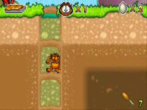 Garfield et ses Neuf Vies : Ramassez des oeufs, des cuisses de volaille et des vie