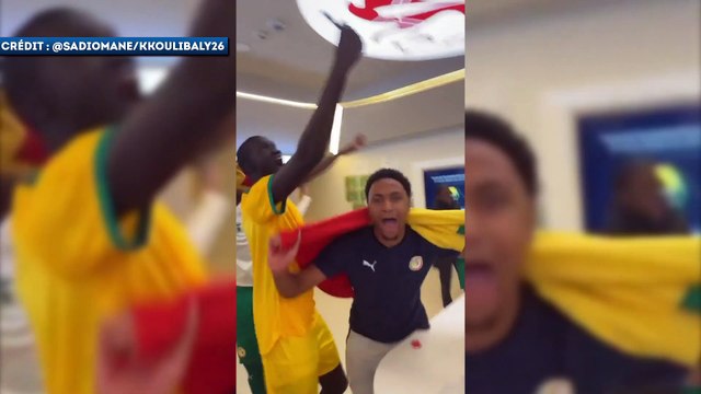 Le vestiaire du Sénégal explose de joie après la qualification