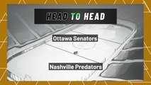 Ottawa Senators At Nashville Predators: Puck Line, March 29, 2022