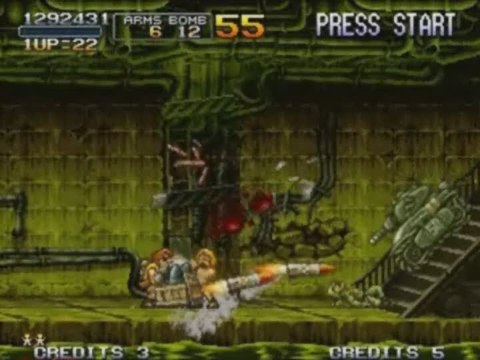 Metal Slug Anthology : Décollages