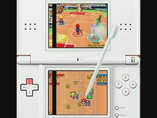 Mario Slam Basketball : Utilisation du stylet