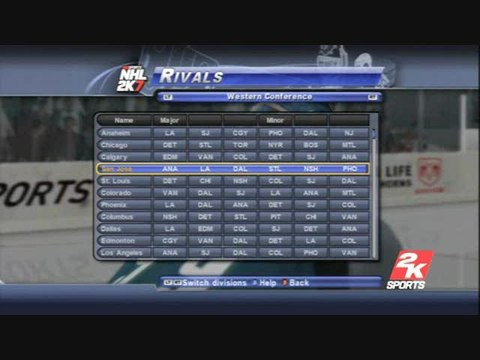NHL 2K7 : A chacun son rival