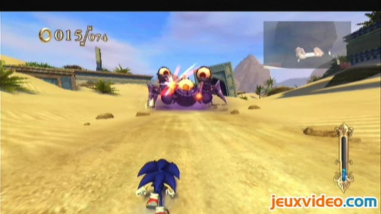 Sonic and the Secret Rings : Combat contre un boss