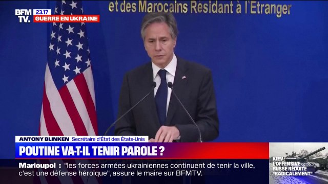 Guerre en Ukraine: Pas de signe de réel sérieux dans les pourparlers du côté russe, selon le ministre américain des Affaires étrangères