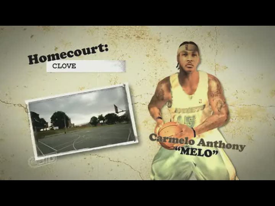 NBA Street Homecourt : Carmelo Anthony en action