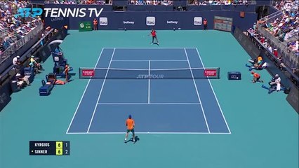 Sinner ends explosive Kyrgios' Miami run
