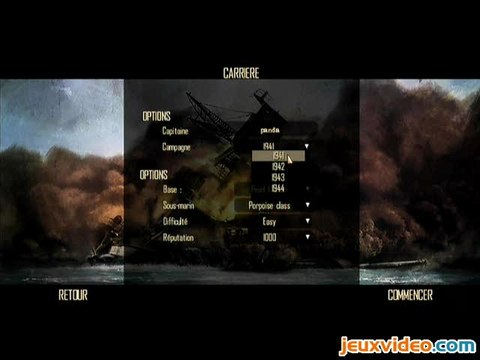 Silent Hunter 4 : Wolves of the Pacific : Mode carrière