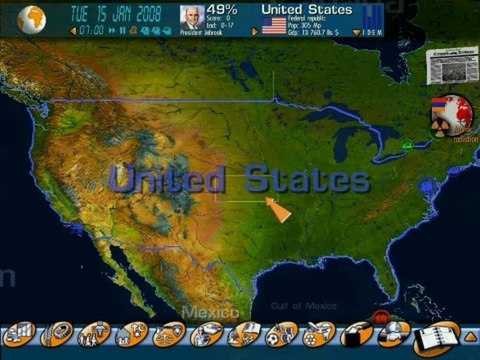 Mission President : Geopolitical Simulator : Interface