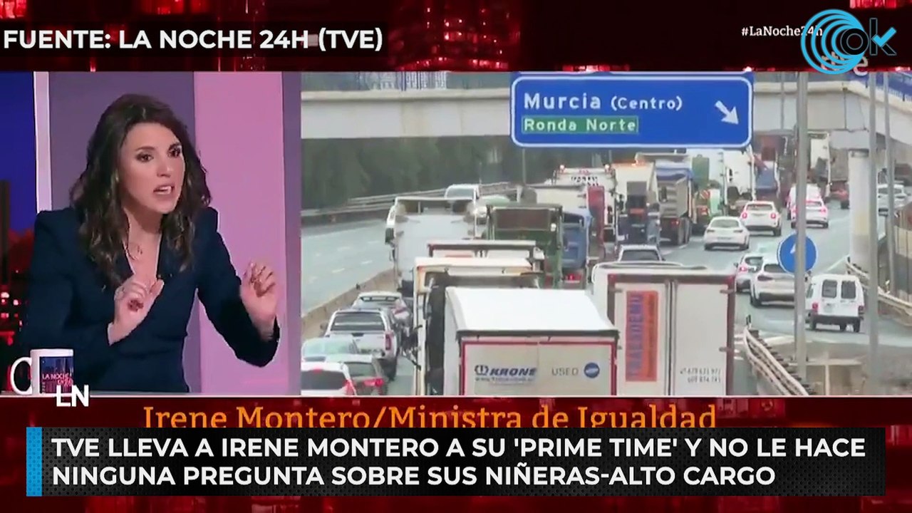 TVE lleva a Irene Montero a su 'prime time' y no le hace ninguna pregunta sobre sus niñeras-alto cargo