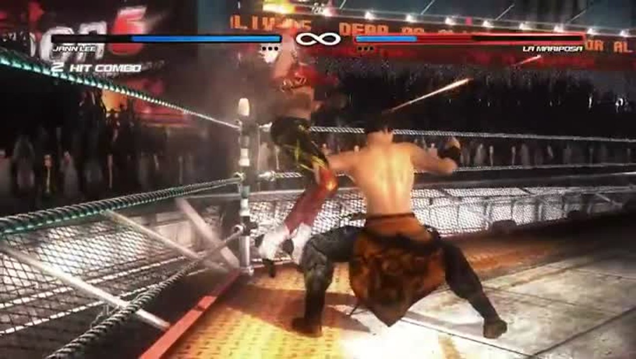 Dead or Alive 5 : Jann Lee vs La Mariposa