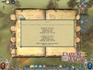 Dawn of Magic : Interface