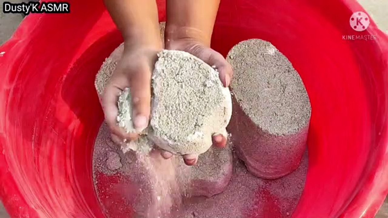Soft Grainy Sand Cement Dry Water Crumbles Relaxing Cr: DustyK ASMR❤
