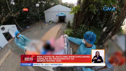 PSA: COVID-19, ika-3 nangungunang dahilan ng pagkamatay sa bansa noong 2021 | UB