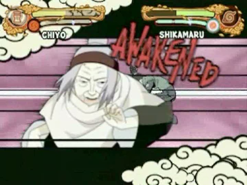 Naruto Shippuden : Ultimate Ninja 4 : Chiyo Vs Shikamaru
