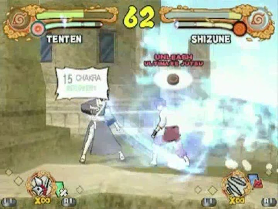 Naruto Shippuden : Ultimate Ninja 4 : Tenten vs Shizune