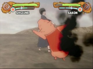 Naruto Shippuden : Ultimate Ninja 4 : Shizune contre Sakon