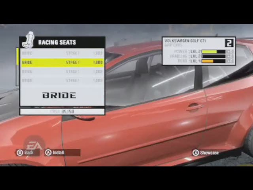 Need for Speed ProStreet : Customisation