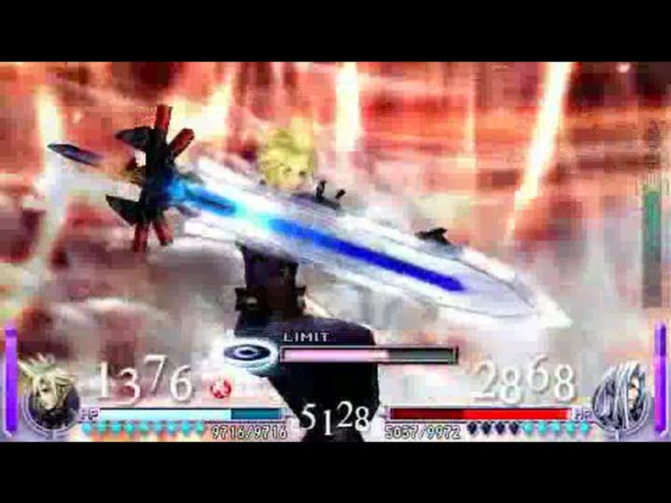 Dissidia : Final Fantasy : Cloud vs Sephiroth