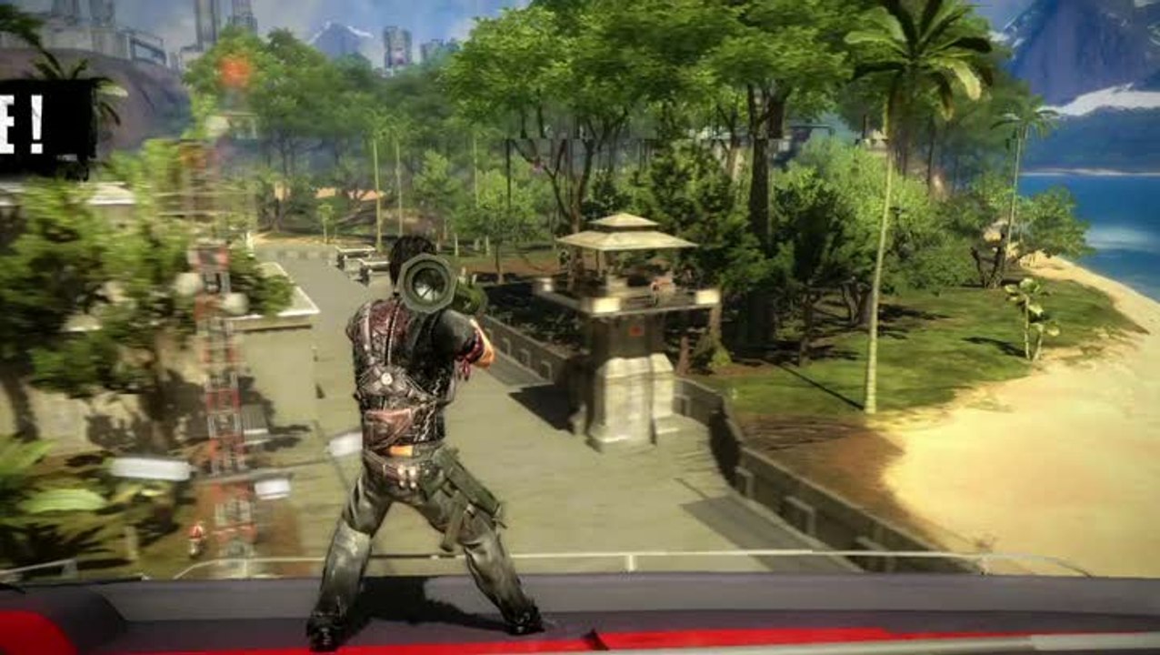 Just Cause 2 : Anatomie d'une cascade : saut bazooka