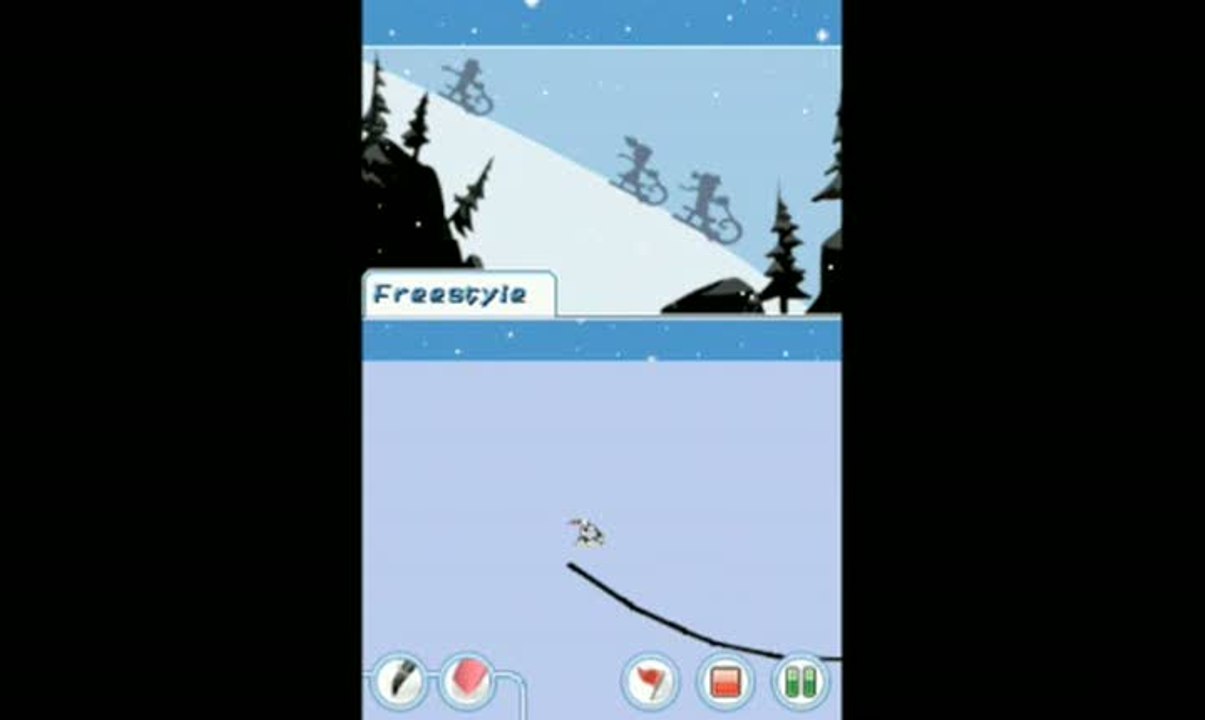 Line Rider : Cabrioles et loopings