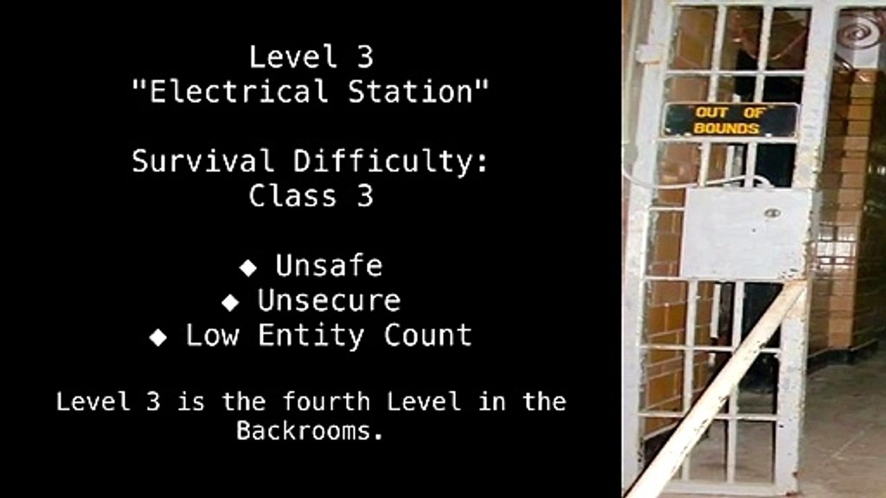 Level 3 Of The Backrooms - Electrical Station 