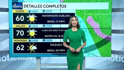 Pronóstico del tiempo para hoy miércoles 30 de marzo.