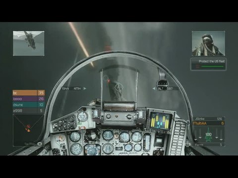 Tom Clancy's H.A.W.X. : La vue cockpit