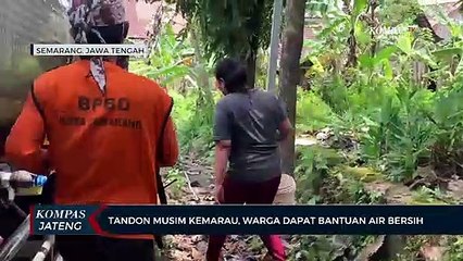 Tandon Musim Kemarau, Warga Dapat Bantuan Air Bersih