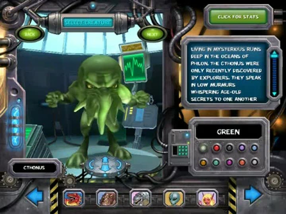 Freaky Creatures : Création de créatures