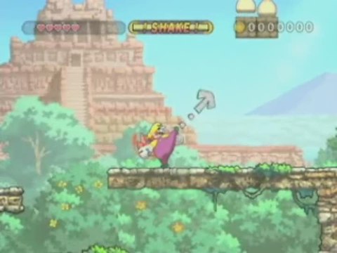 Wario Land : The Shake Dimension : Mouvements : lancer
