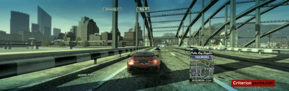 Burnout Paradise : Gameplay wide screen