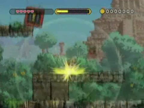 Wario Land : The Shake Dimension : Mouvements : coup de poing