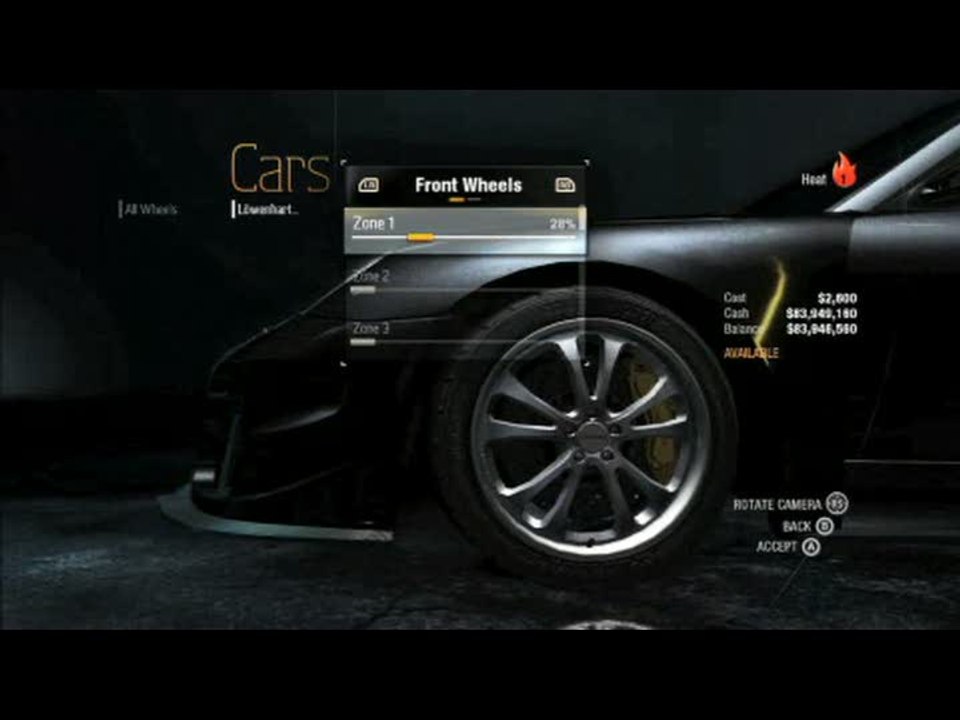Need for Speed Undercover : Customisation