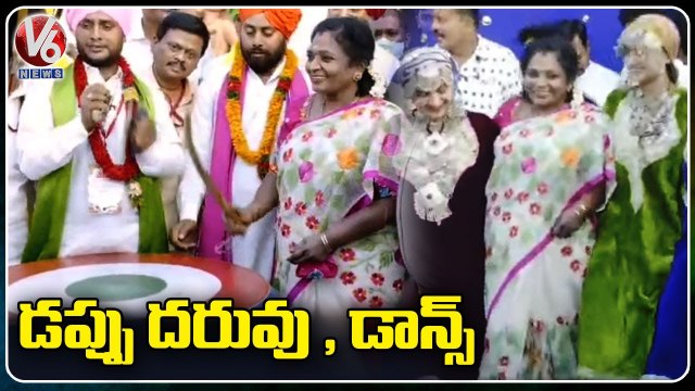 Governor Tamilisai Dance In Rashtriya Sanskriti Mahotsav 2022 In Warangal | V6 News