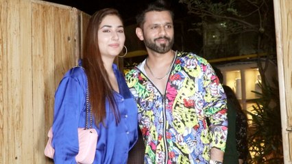 Rahul Vaidya & Disha Parmar Looks So Adorable, As They Get Clicked Outside A Restaurant