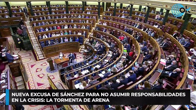 Nueva excusa de Sánchez para no asumir responsabilidades en la crisis: la tormenta de arena
