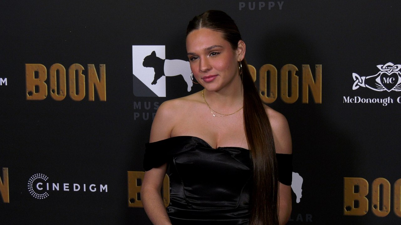Amelie Anstett attends the red carpet premiere of "Boon" in Los Angeles