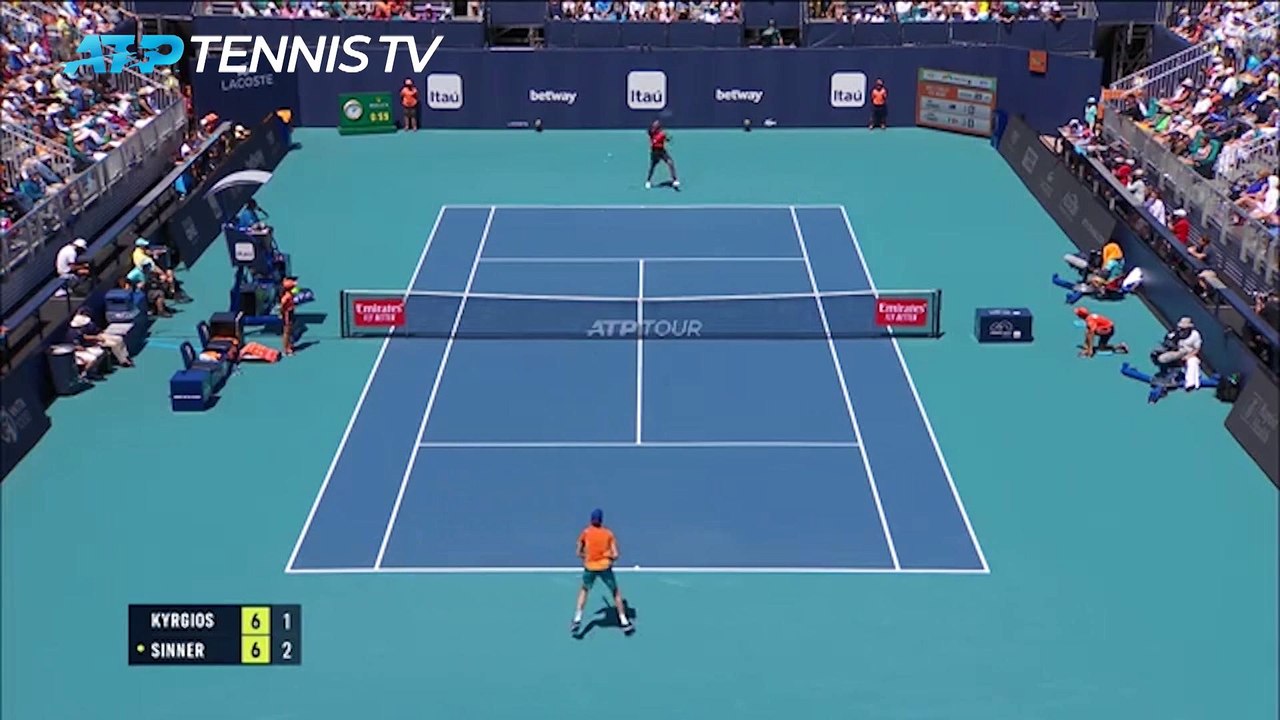 Highlights: Sinner stoppt Hitzkopf Kyrgios