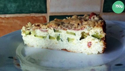 Tarte au riz et aux courgettes