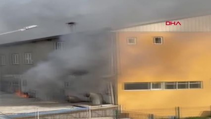 Son dakika: İNEGÖL'DE MOBİLYA İMALATHANESİNDE YANGIN
