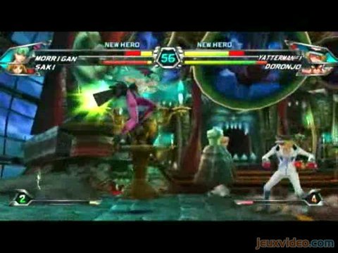 Tatsunoko vs. Capcom : Ultimate All-Stars : Morgan/Saki vs. Yatterman/Doronjo