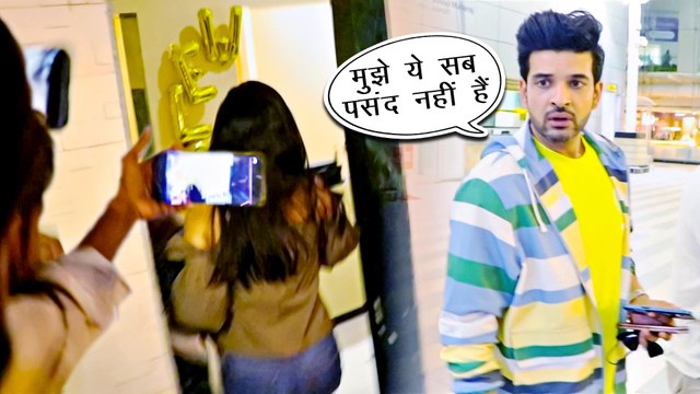 Karan Kundrra Gets Angry With Paps As They Enter His Girlfriend Tejasswi Prakash's House
